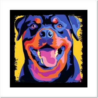 Rottweiler Pop Art - Dog Lover Gifts Posters and Art